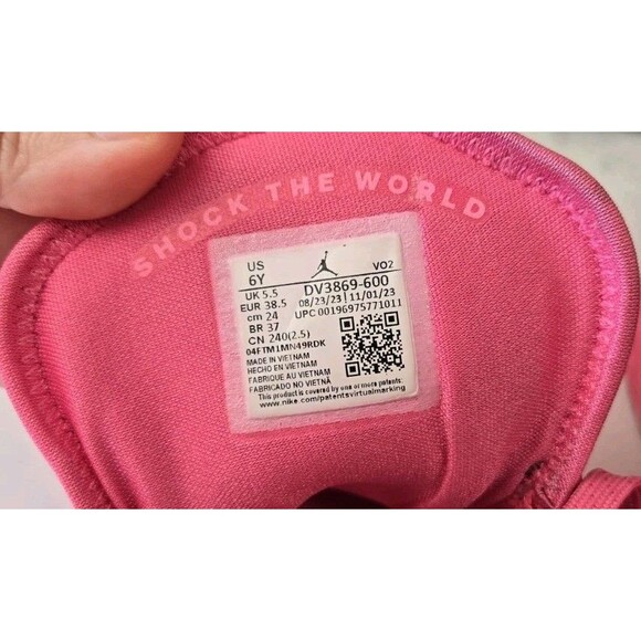 Nike Jordan Zion 3 PF Basketball Shoes 'Triple Pink' Size 6y - Picture 6 of 7